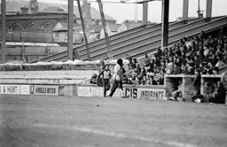 Ricky Hill leaves the field