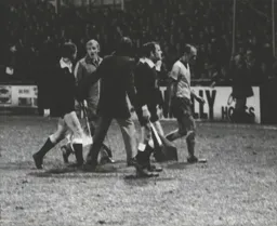 Swindon officials not happy with the referee