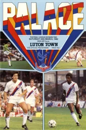 Programme: Crystal Palace vs Luton Town FC (20th Mar 1982)