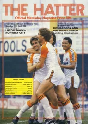Programme: Luton Town FC vs Norwich City (12th Apr 1982)