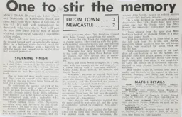 Match Report: Luton Town FC vs Newcastle United (17th Apr 1982)