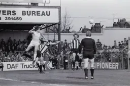 Mal Donaghy heads for goal