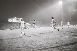 Mal Donaghy has a shot from outside the box