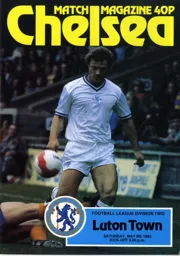 Programme: Chelsea vs Luton Town FC (8th May 1982)