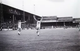Steve White celebrates