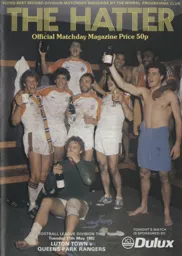 Programme: Luton Town FC vs Queens Park Rangers (11th May 1982)