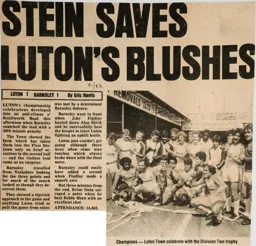 Match Report: Luton Town FC vs Barnsley (15th May 1982)