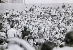 End of match pitch invasion