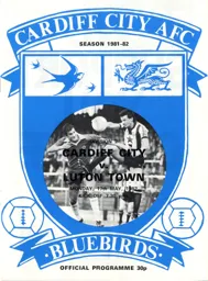 Programme: Cardiff City vs Luton Town FC (17th May 1982)