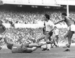 Brian Stein scores Town`s second goal