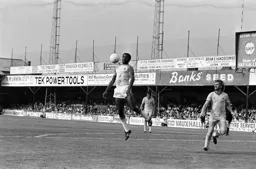 Mike Small controls the ball