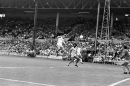 Paul Walsh heads past the keeper