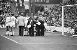 Jake Findlay being carried off