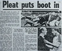 Match Report: Luton Town FC vs Manchester United (2nd Oct 1982)
