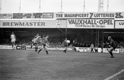 Ricky Hill heads the equaliser