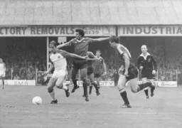 Paul Walsh forces his way through