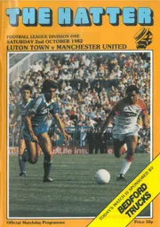 Programme: Luton Town FC vs Manchester United (2nd Oct 1982)