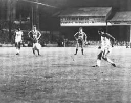Brian Stein scores the first goal from the penalty spot