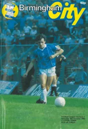 Programme: Birmingham City vs Luton Town FC (9th Oct 1982)