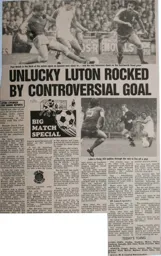 Match Report: Luton Town FC vs Ipswich Town (16th Oct 1982)