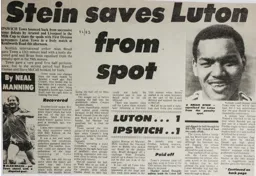 Match Report: Luton Town FC vs Ipswich Town (16th Oct 1982)