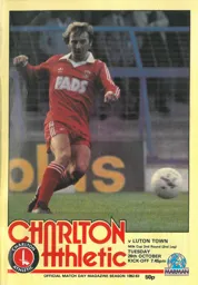Programme: Charlton Athletic vs Luton Town FC (26th Oct 1982)
