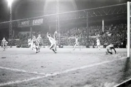 Billy Kellock turns to celebrate his goal