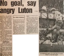 Match Report: Sunderland vs Luton Town FC (13th Nov 1982)