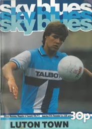 Programme: Coventry City vs Luton Town FC (20th Nov 1982)