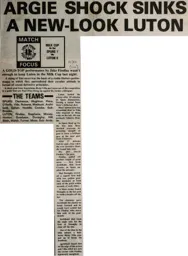 Match Report: Tottenham Hotspur vs Luton Town FC (1st Dec 1982)