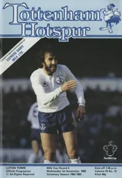 Programme: Tottenham Hotspur vs Luton Town FC (1st Dec 1982)