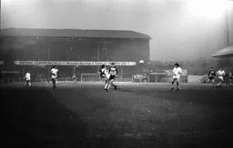 David Moss moves on to a through ball