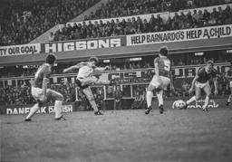 Paul Walsh strikes for goal