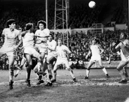 Gary O`Reilly(left) heads the ball into his own net to put Town 1-0 in front