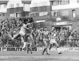 Ricky Hill heads in Town`s first goal