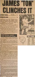 Match Report: Luton Town FC vs Sunderland (26th Mar 1983)