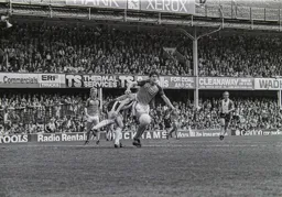 Trevor Aylott makes the ball his