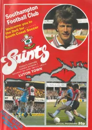 Programme: Southampton vs Luton Town FC (30th Apr 1983)
