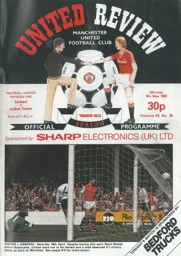 Programme: Manchester United vs Luton Town FC (9th May 1983)
