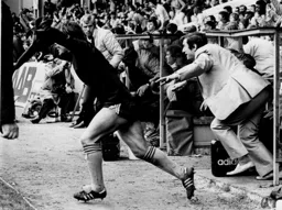 On your marks get set. David Pleat and Wayne Turner at the final whistle