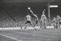 Brian Stein watches the City keeper Williams makes a fantastic save