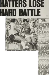 Match Report: Arsenal vs Luton Town FC (27th Aug 1983)