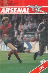 Programme: Arsenal vs Luton Town FC (27th Aug 1983)