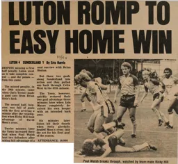 Match Report: Luton Town FC vs Sunderland (3rd Sep 1983)