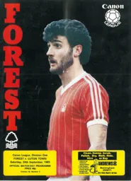 Programme: Nottingham Forest vs Luton Town FC (24th Sep 1983)