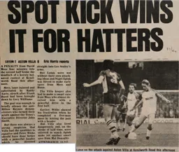 Match Report: Luton Town FC vs Aston Villa (1st Oct 1983)