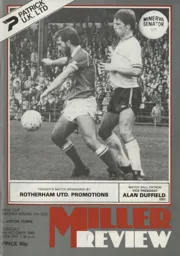 Programme: Rotherham United vs Luton Town FC (4th Oct 1983)