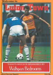 Programme: Luton Town FC vs Tottenham Hotspur (19th Nov 1983)
