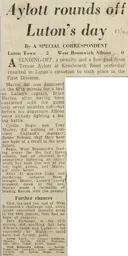 Match Report: Luton Town FC vs West Bromwich Albion (18th Dec 1983)