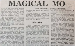 Match Report: Luton Town FC vs Watford (7th Jan 1984)